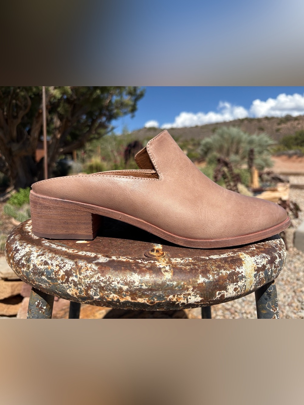FRYE Ray Mule In Sand